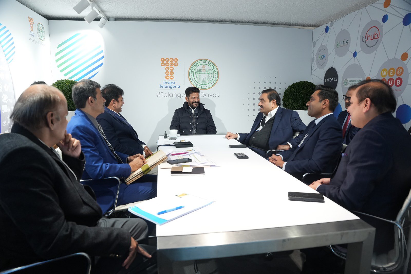 Big investment to Telangana from Adani trip to Davos